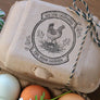 Floral Chicken Egg Stamp