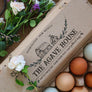 Old Sketched Barn Egg Carton Stamp