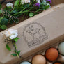 Goat and Chicken Wreath Rubber Stamp