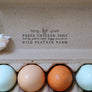 Fresh Chicken Eggs Carton Rubber Stamp