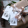 Christmas Wreath with Chicken Holiday Stamp
