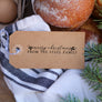 Customizable Merry Christmas Gift Tag Stamp
