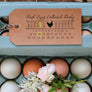 Fresh Eggs Collected On Date Stamp