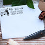 Pickup Truck with Christmas Tree Address Stamp