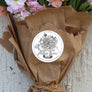 Watering Can Flower Bouquet Rubber Stamp