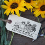Flower Truck Customizable Rubber Stamp