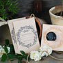 Lavender Wreath 'Plant These for the Bees' Seed Packet Rubber Stamp