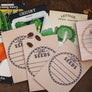 Scalloped Garden Seed Packet Rubber Stamp