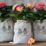 Flower Bicycle Rubber Stamp