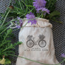 Flower Bicycle Rubber Stamp