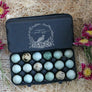 Quail Circular Floral Wreath Egg Carton Stamp
