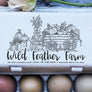 Fall on the Farm Pumpkin Stand Rubber Stamp