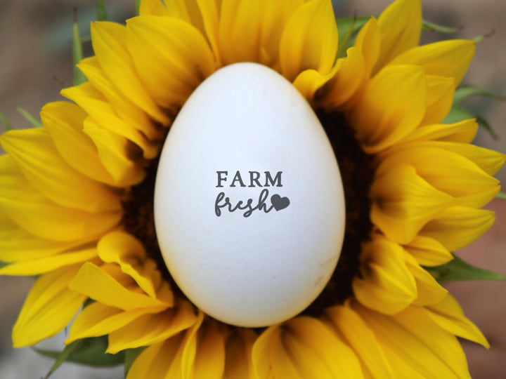 Heart Farm Fresh Egg Stamp