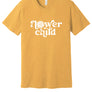 Flower Child Tee in Heather Mustard