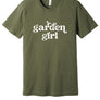 Garden Girl Tee in Olive Green