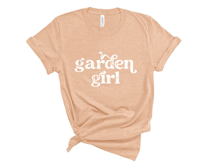 Garden Girl Tee in Dusty Peach