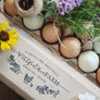 Wild Feather Farm Floral Chicken Egg Carton Stamp