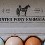 Horse and Chicken Rubber Stamp