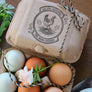 Floral Chicken Egg Stamp