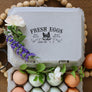 Fresh Chicken Eggs With Nest Rubber Stamp