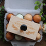 Wild Feather Farm Floral Chicken Egg Carton Stamp