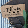 Follow Us Social Media Customizable Rubber Stamp