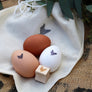 Farm Fresh Chicken Egg Rubber Stamp