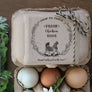 Coop To Table - Fresh Chicken Eggs Rubber Stamp