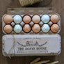 Old Sketched Barn Egg Carton Stamp