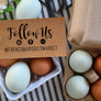 Follow Us Social Media Customizable Rubber Stamp