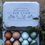 Lavender and Herbs Chicken Rubber Stamp