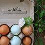 Floral 'Please Return Carton' Egg Carton Rubber Stamp