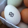 Fresh Chicken Eggs Stamp