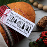 Eat Drink and Be Merry Christmas Baking Gift Tag Stamp
