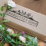 Floral Chicken Nest Rectangular Rubber Stamp