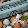 Floral 'Please Return Carton' Egg Carton Rubber Stamp
