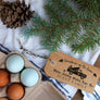 Christmas Tree Truck Gift Tag Stamp