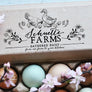 Chicken and Duck Egg Carton Rubber Stamp