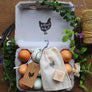 Custom Rubber Stamp - Egg Carton Stamp - Farm Stamp - Fresh Chicken Eggs - Custom Chicken Stamp - Eggs Gathered Daily