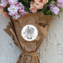 Watering Can Flower Bouquet Rubber Stamp