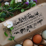 Floral Chicken Farm Stamp