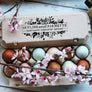 Floral Chicken Farm Stamp