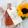 Wild Flower Honey, Bee Hive Customizable Rubber Stamp