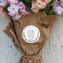 Fresh Cut Flowers Care Instructions Stamp - Flower Bouquet Stamp