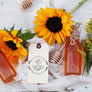 Wild Flower Honey, Bee Hive Customizable Rubber Stamp