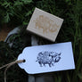 Support Your Local Farmer Rubber Stamp - Pig Stamp