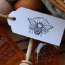 Support Your Local Farmer Rubber Stamp - Honey Bee Stamp