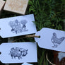 Support Your Local Farmer Rubber Stamp - Pig Stamp