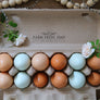 Farm Fresh Eggs - Unwashed Eggs Rubber Stamp for Egg Cartons