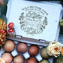 Fall Harvest Pumpkin Pickup Truck Rubber Stamp